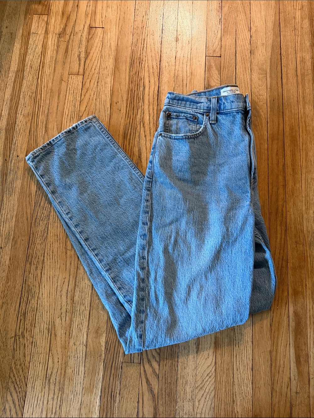 Abercrombie 90s straight ultra high rise jeans women’s Curve Love 28 long
